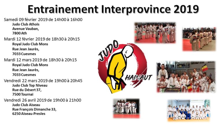 Entrainement Interprovince